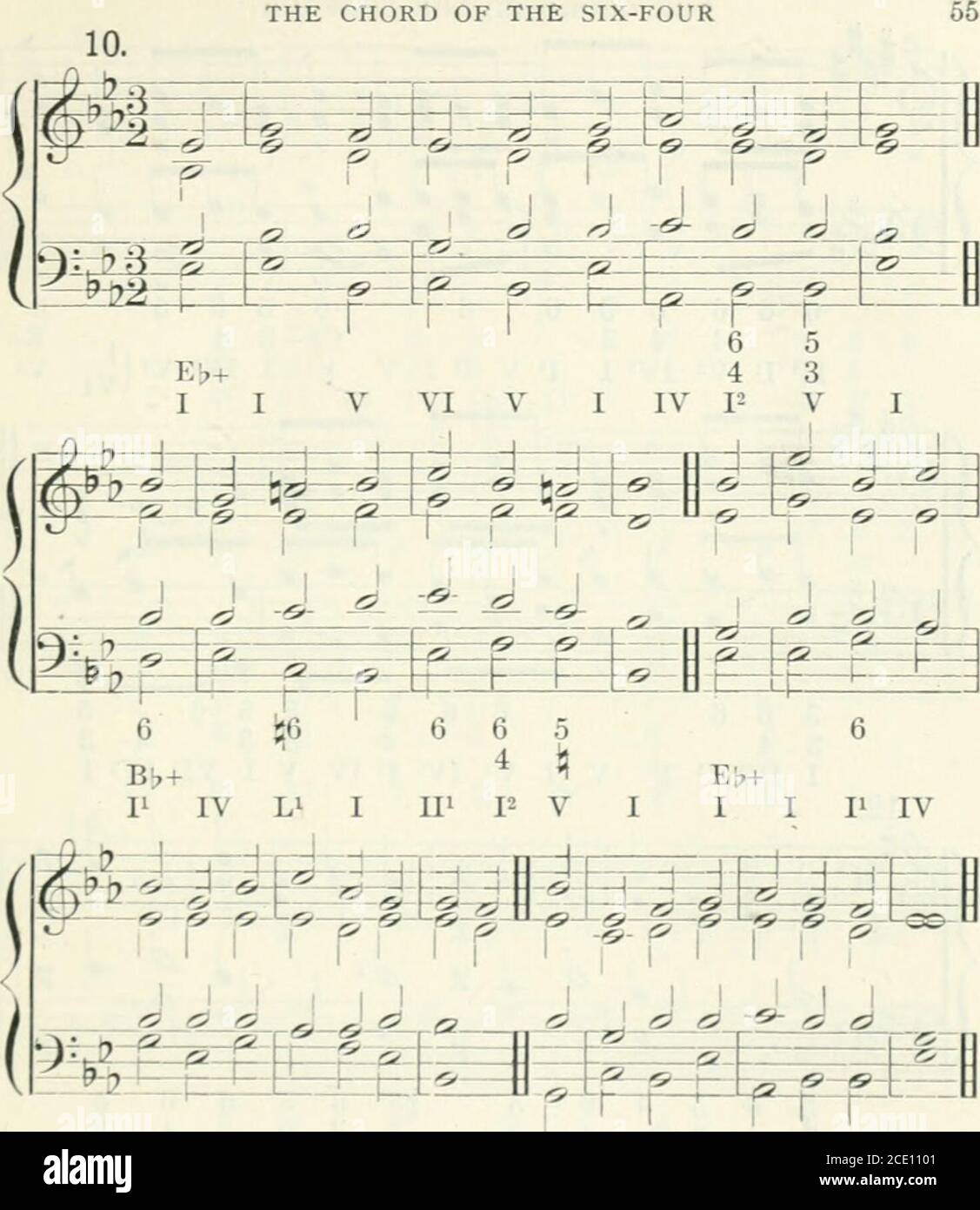 A treatise on harmony, with exercises . 6 A+II V IV 6 6 6 5 4 3 r II 12 V  THE CHORD OF THE SIX-FOUR. G6 6656 65 4 3