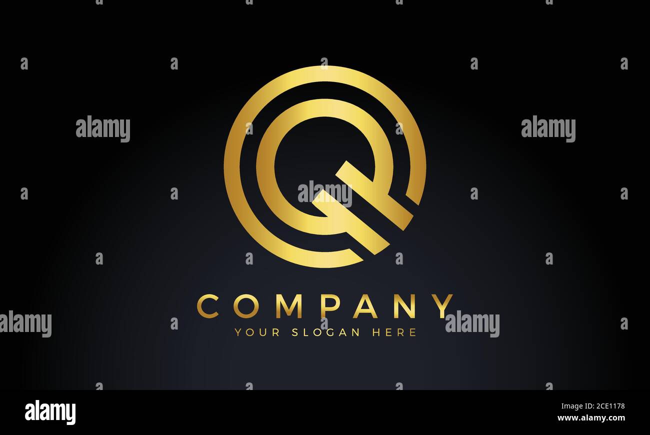 Initial Letter Q Logo With Creative Modern Business Typography Vector ...