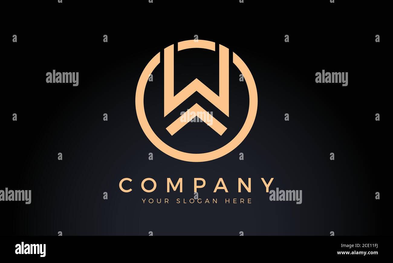 Initial Letter W Logo With Creative Modern Business Typography Vector ...