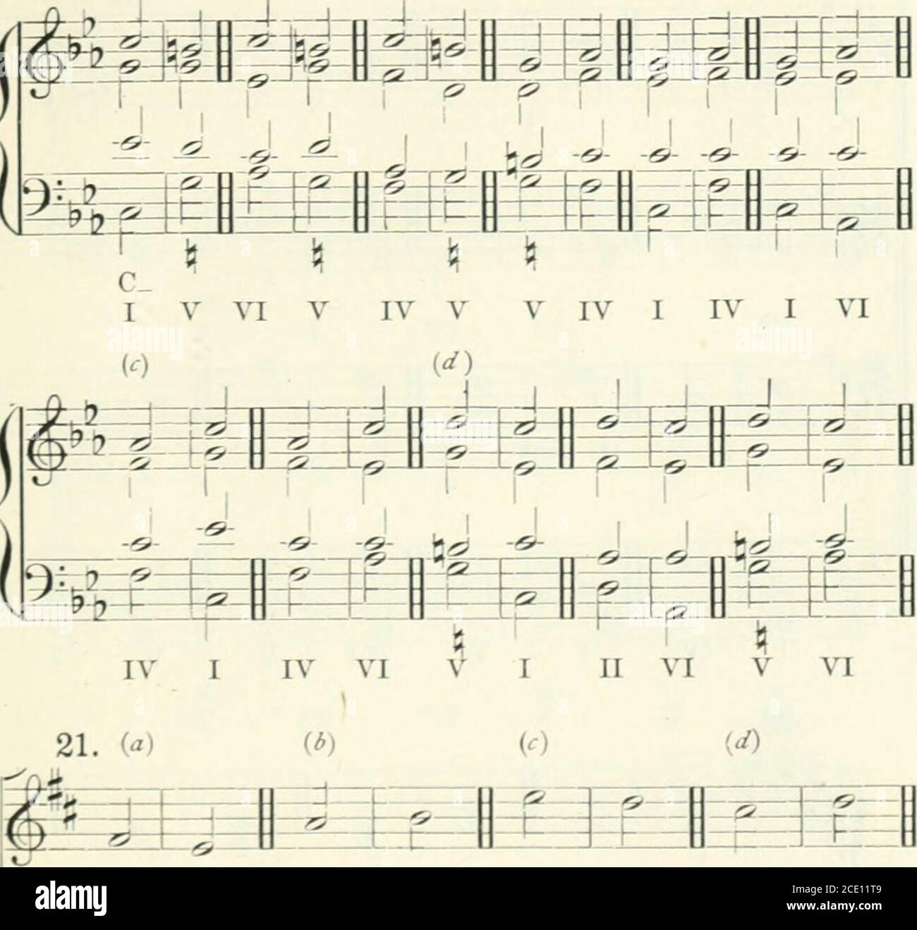 A Treatise On Harmony With Exercises 28 17 Harmonic Progressions I Lt N F Mmw I 1a I V 18 Vi Iv Gili F V Vi Iv Ihig 1 9