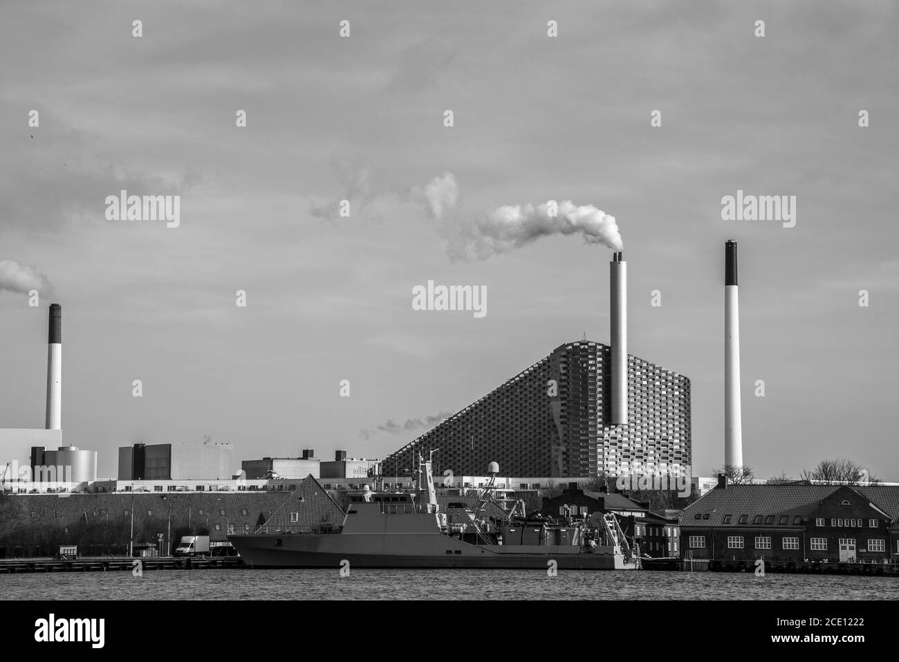 Amager Bakke is a recycling plant in Copenhagen (DK) Stock Photo