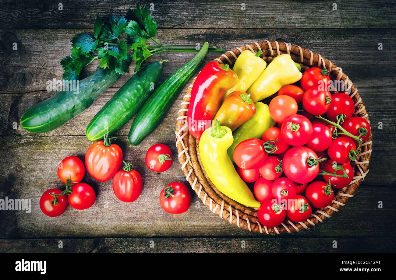 Tomato cucumber pepper hires stock photography and images Alamy
