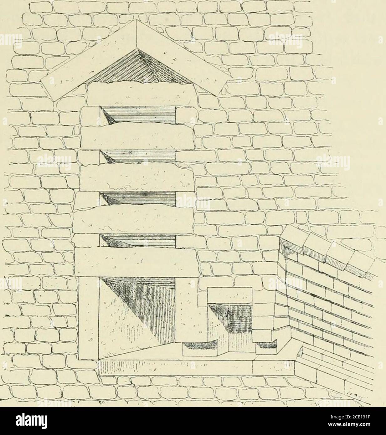 A History Of Art In Ancient Egypt Fig 151 Portcullis Closed Another Incfenious Arrangement Which Demands Our Notice Isthat Of Those Discharging Chambers To Which We Have Alreadyalluded These Chambers Were