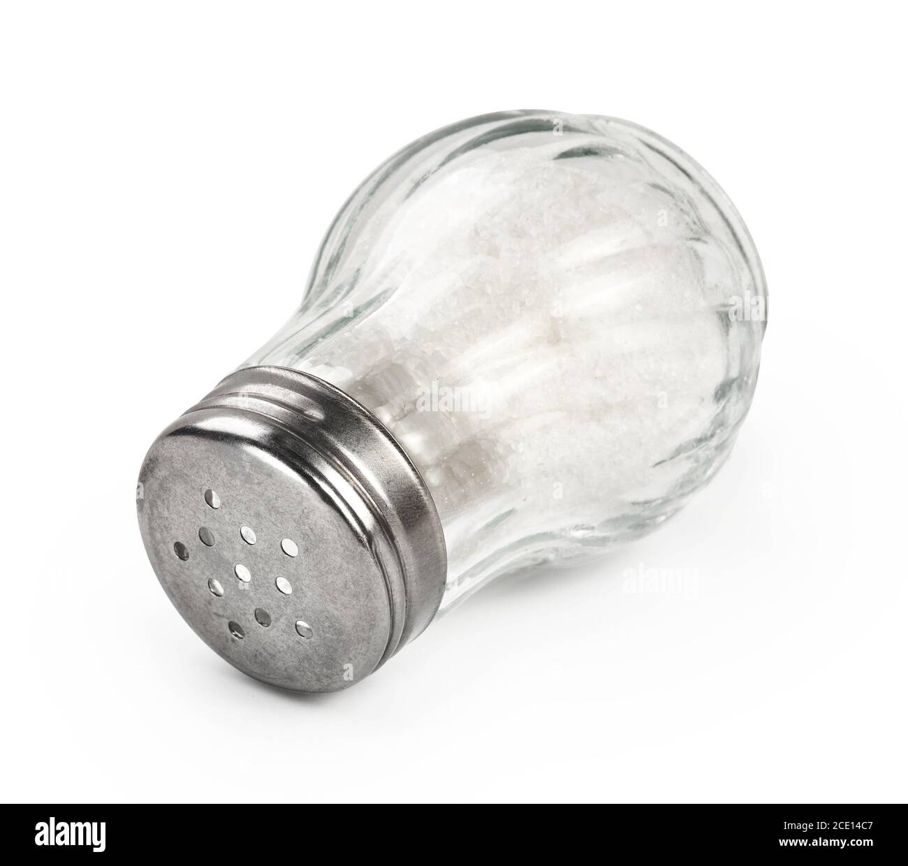 Light bulb and salt shaker Stock Photo