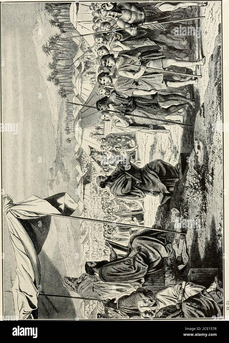 The Bible And Its Story.. . Ion Marched Past Them And Were Declared .  .According To The Number Of The Names, By Their Polls,Every Male From  Twenty Years Old And Upward,