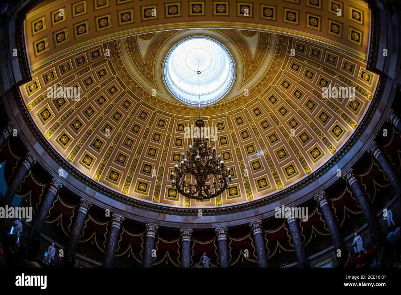 United States Capitol ceiling painting of the (United States Capitol ...