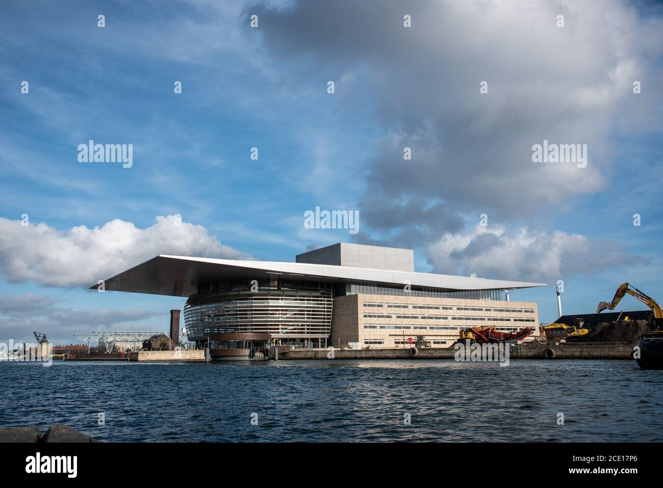 Copenhagen (DK)-February 14th 2020-Views of the Copenhagen Opera House from a ferry Stock Photo