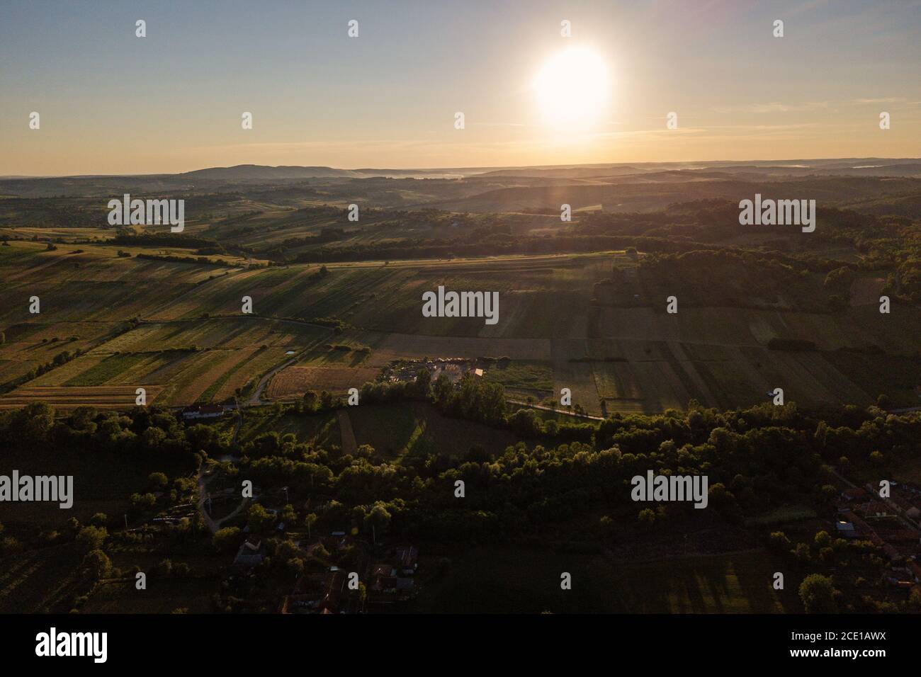 Village seen from above hi-res stock photography and images - Alamy