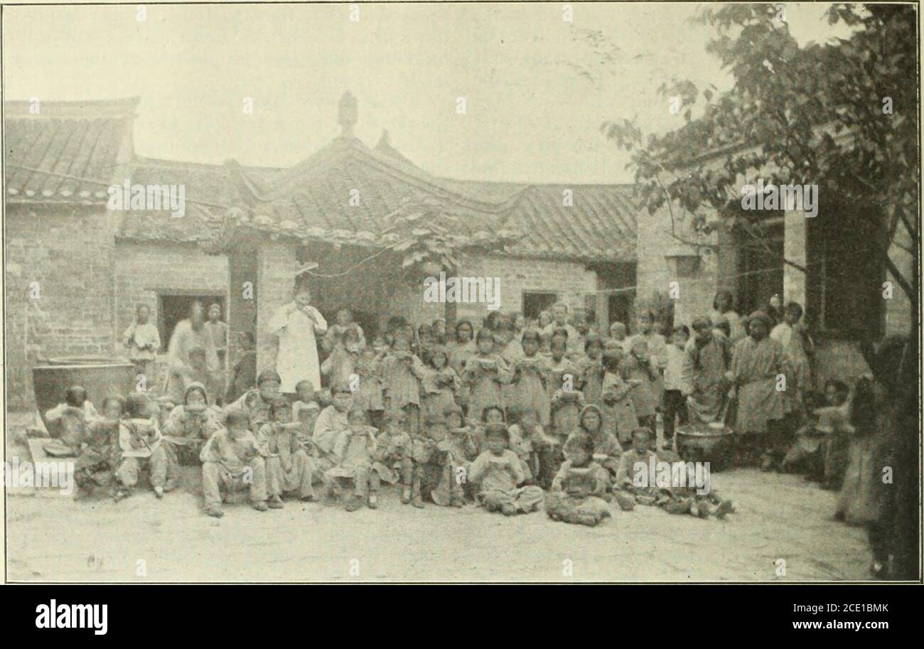 . The Millions 1914 . A HEATHEN KAM1I.V SHRINK Chinas Millions. THE MISSION COMPOUND AT ANTUNG IN IQII WHEN THE LADIES IN THE STATION WERE CARING FOR SOME 2QO CHILDRENAS PART OF FAMINE RELIEF WORK. THE INGATHERING OF 1914 IS REGARDED AS IN SOME MEASURE AT LEAST, THE OUTCOME OFTHE FAMINE RELIEF, WHICH BROUGHT SUCH A LARGE NUMBER OF MEN AND WOMEN INTO CONTACT WITH CHRISTIAN INFLUENCES Suddenly she brightened up and said she prayedseveral times during the day and gave thanks beforemeals, and then she added, The Lord is in my heartall night. If I wake up in the night, I feel Himhere (placing her h Stock Photo