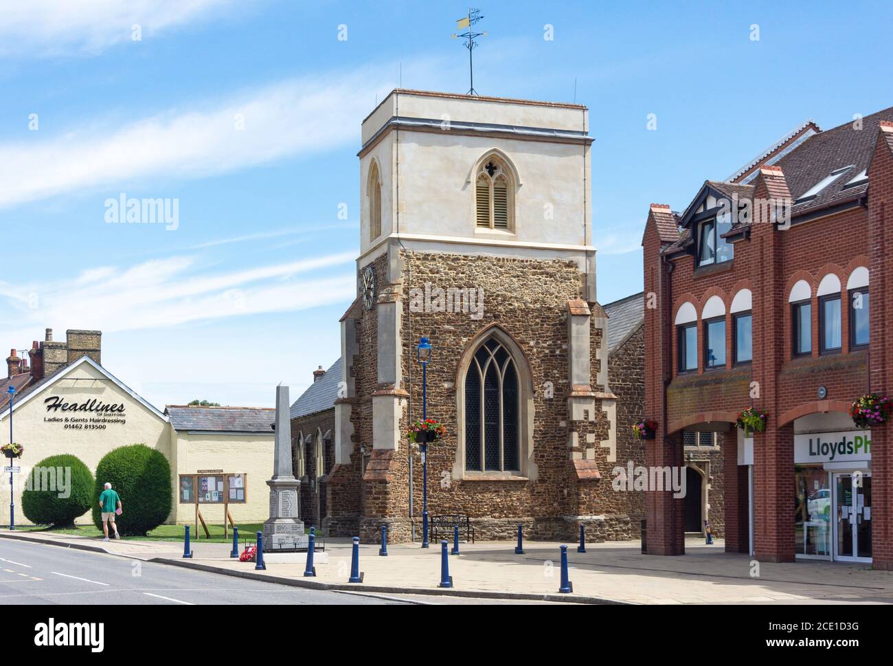 St Michael & All Angels Parish Church, High Street, Shefford, Bedfordshire, England, United Kingdom Stock Photo