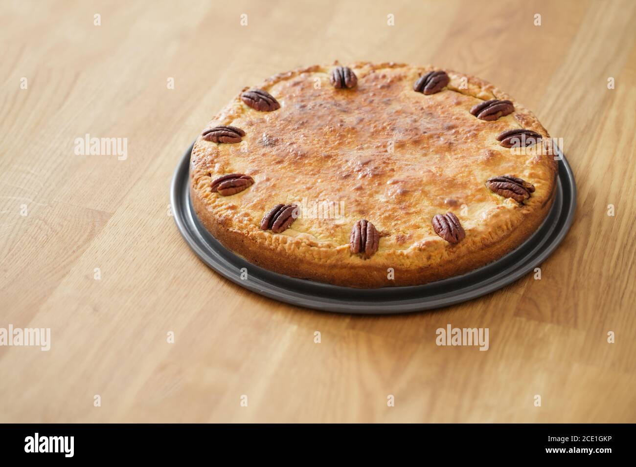 pecan walnut tart cake Stock Photo Alamy