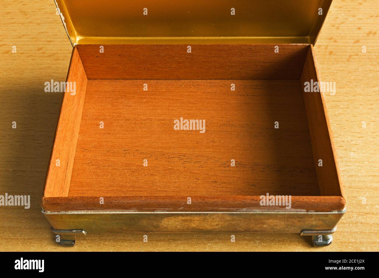 open old wooden box Stock Photo
