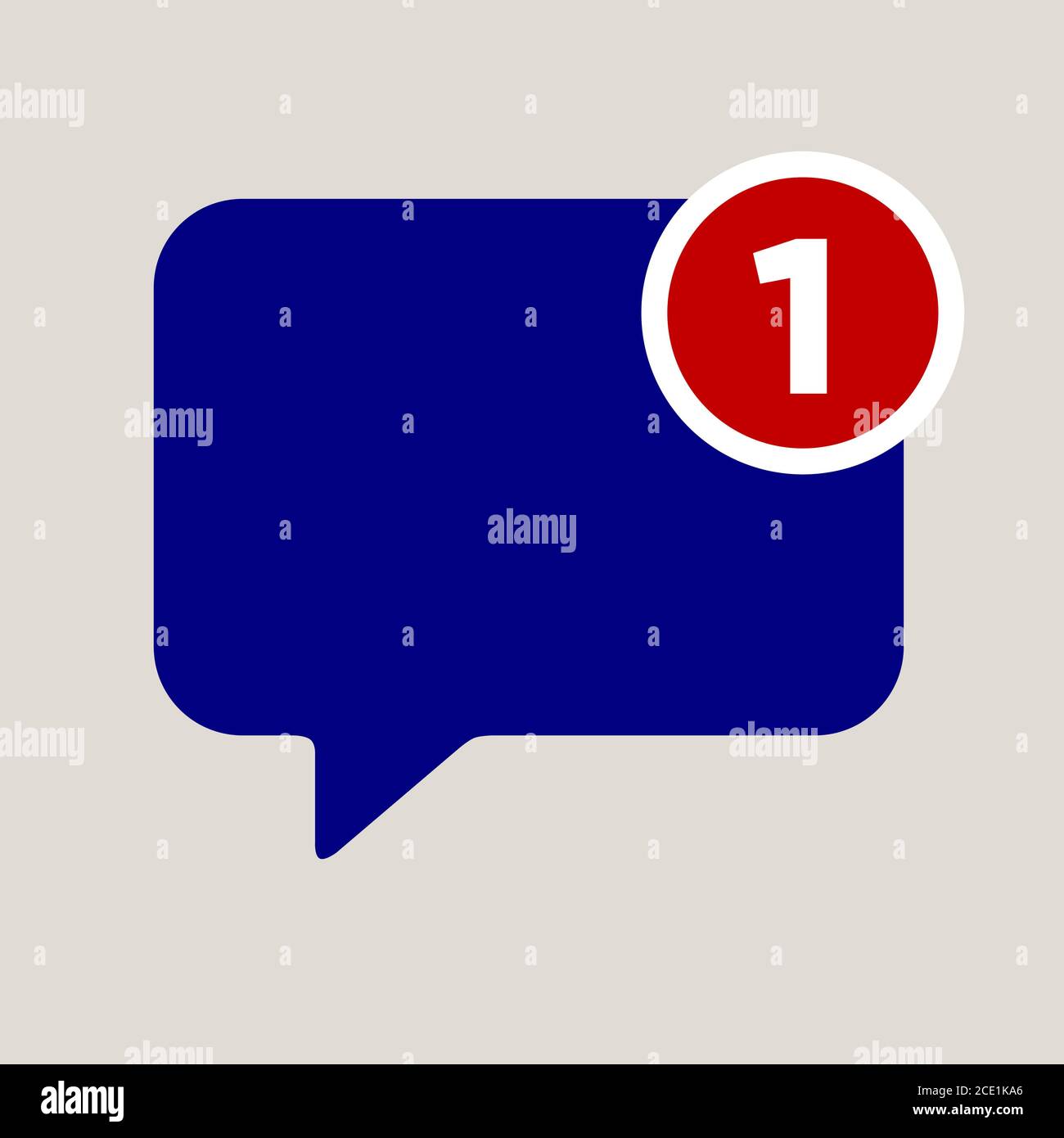 reminder on a typical speech bubble with space for your content Stock Photo