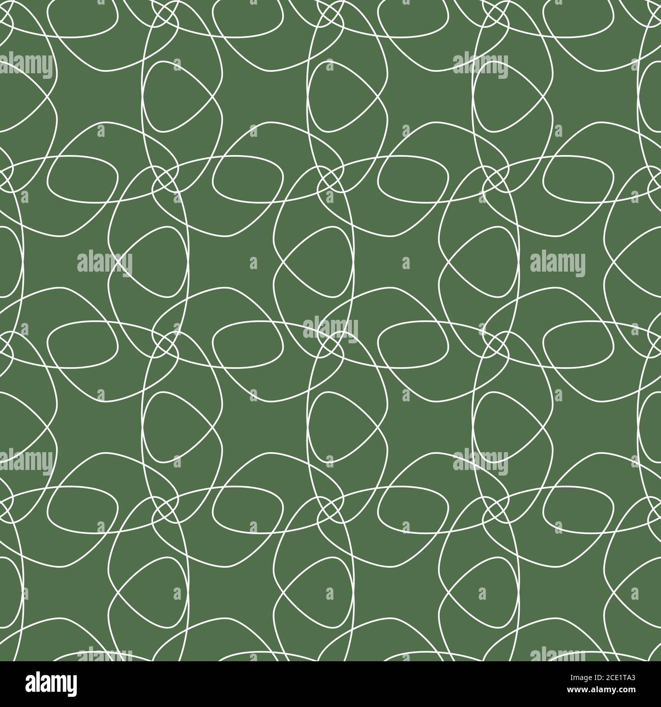 Vector White Lace Flowers Elegant Seamless Ornament Pattern With Hand Drawn Line Art Tessellation Floral Elements On A Rich Green Background Stock Vector Image Art Alamy
