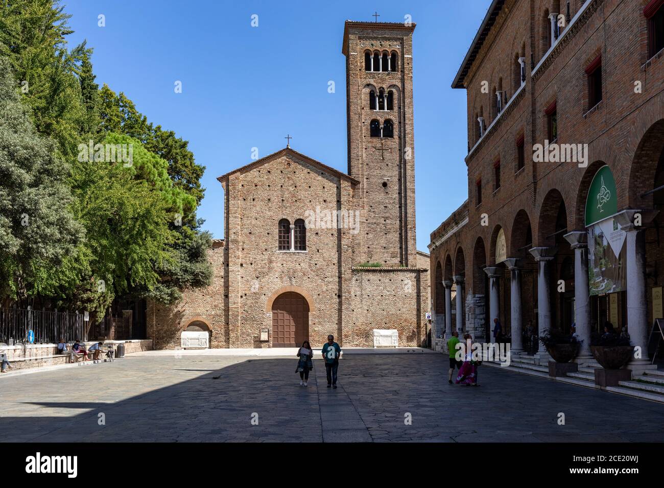 Ravenna, Italy - Sept 11, 2019: The Basilica of San Francesco in Ravenna. Emilia-Romagna, Italy Stock Photo