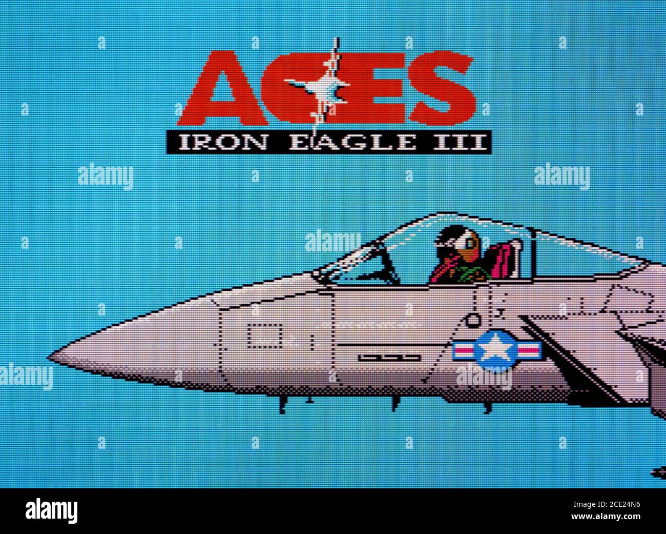 Aces - Iron Eagle III - Nintendo Entertainment System - NES Videogame - Editorial use only Stock Photo