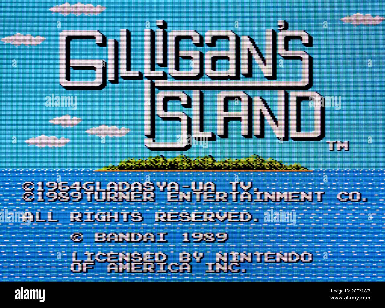 Gilligan's Island - Nintendo Entertainment System - NES Videogame - Editorial use only Stock Photo