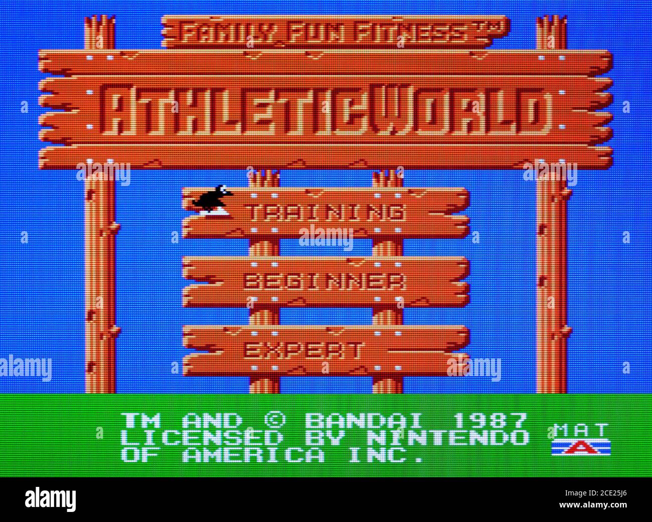 Athletic World - Nintendo Entertainment System - NES Videogame - Editorial use only Stock Photo