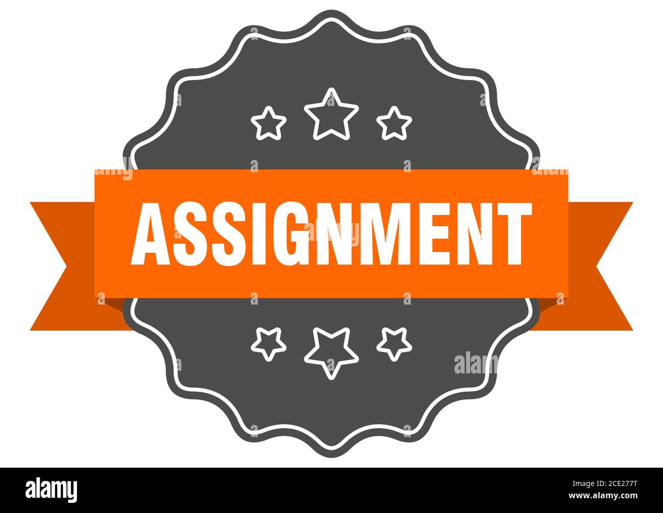 Staff Assignment Sign assignment label. assignment isolated seal. Retro sticker sign Stock ...