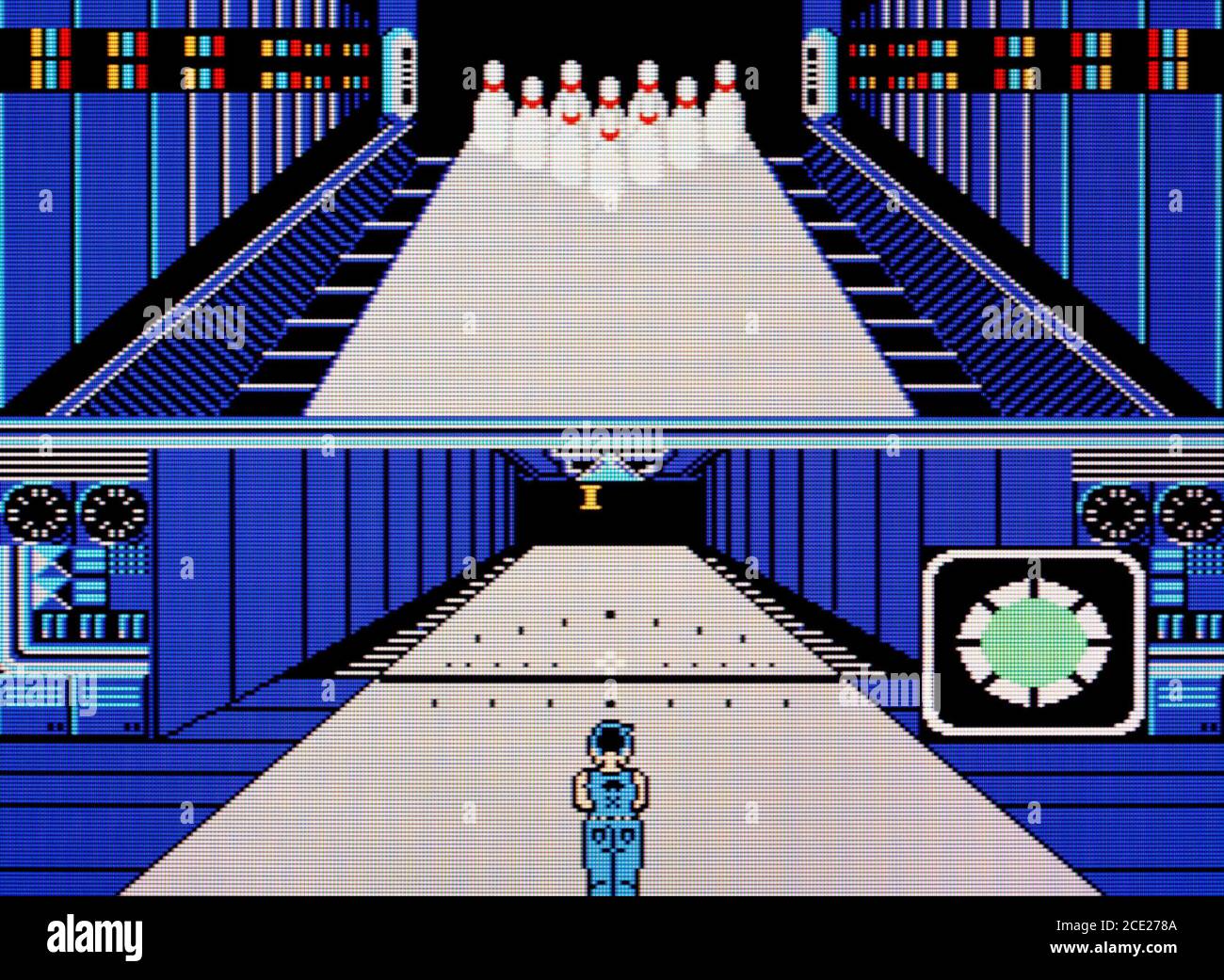 Bowling - Nintendo Entertainment System - NES Videogame - Editorial use only Stock Photo