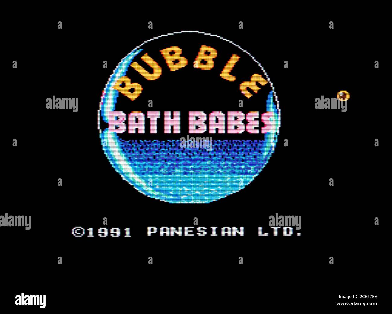 Bubble Bath Babes - Nintendo Entertainment System - NES Videogame - Editorial use only Stock Photo