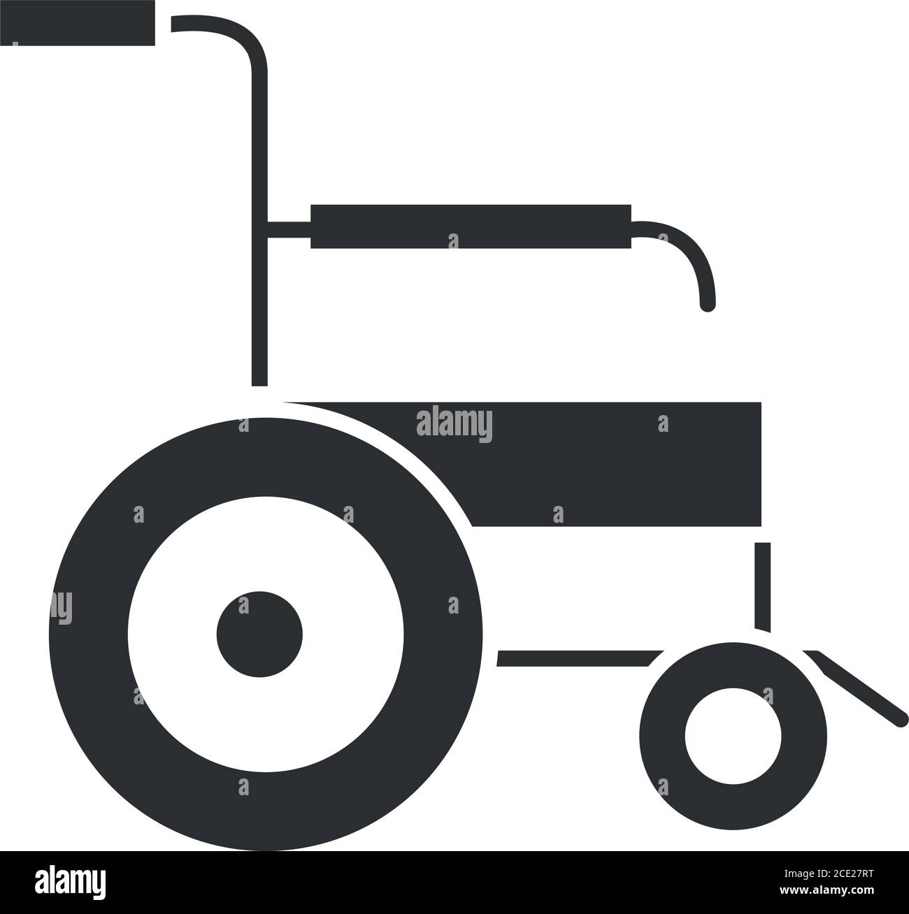 medical wheelchair equipment, world disability day, silhouette icon