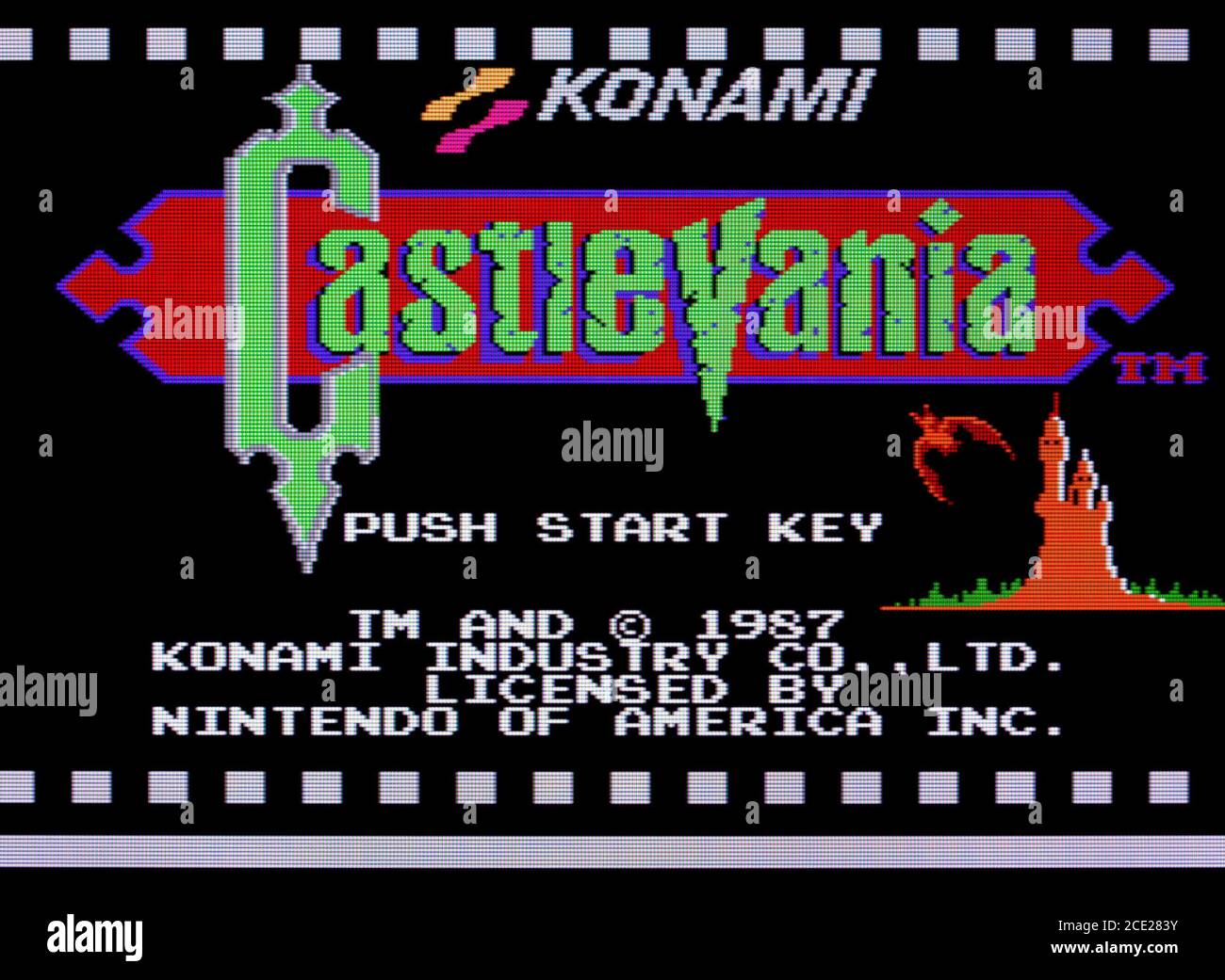 Castlevania - Nintendo Entertainment System - NES Videogame - Editorial use  only Stock Photo - Alamy