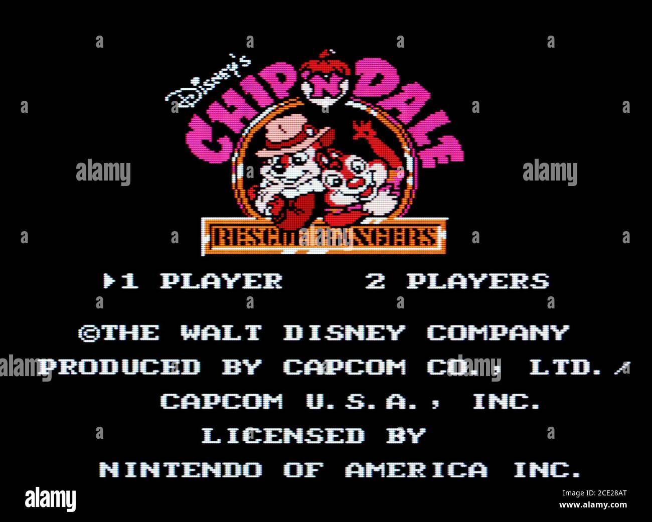 Chip N Dale Rescue Rangers - Nintendo Entertainment System - NES Videogame  - Editorial use only Stock Photo - Alamy