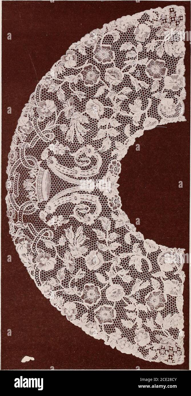 . A history of handmade lace dealing with the origin of lace, the