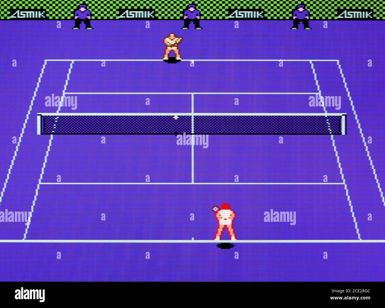 Chris Evert & Ivan Lendl Top Players' Tennis - Nintendo Entertainment System - NES Videogame - Editorial use only Stock Photo