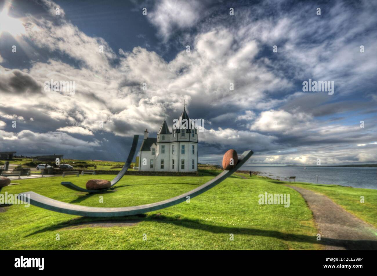 Landscapes and views at John O Groats, Scotland in September Stock Photo