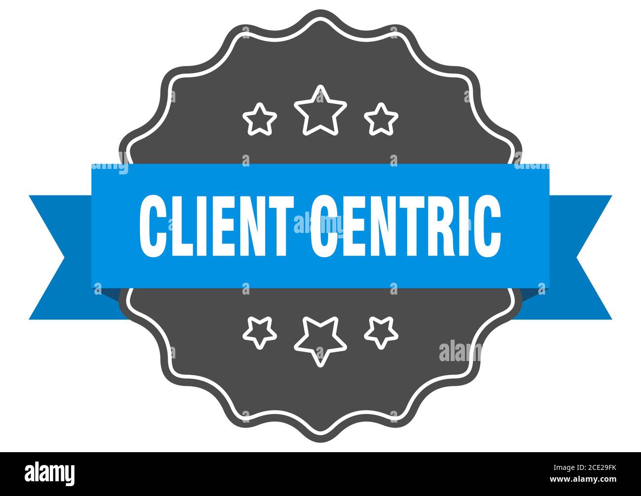 client centric label. client centric isolated seal. Retro sticker sign ...