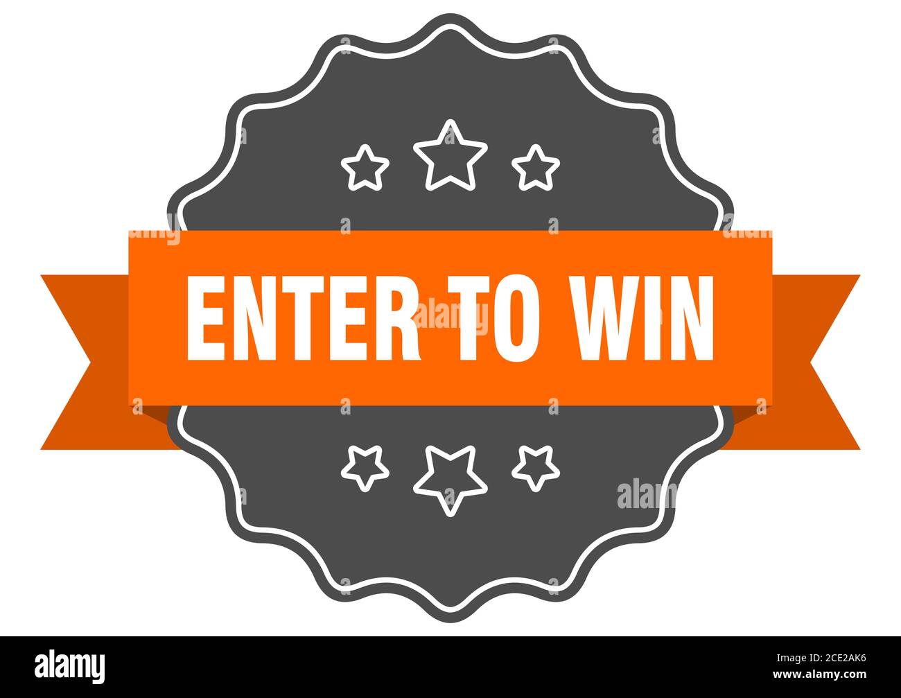enter to win label. enter to win isolated seal. Retro sticker sign ...