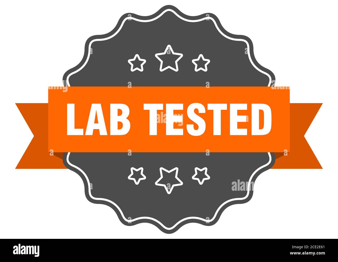 Lead Tested Sign lab tested label. lab tested isolated seal. Retro sticker sign Stock ...