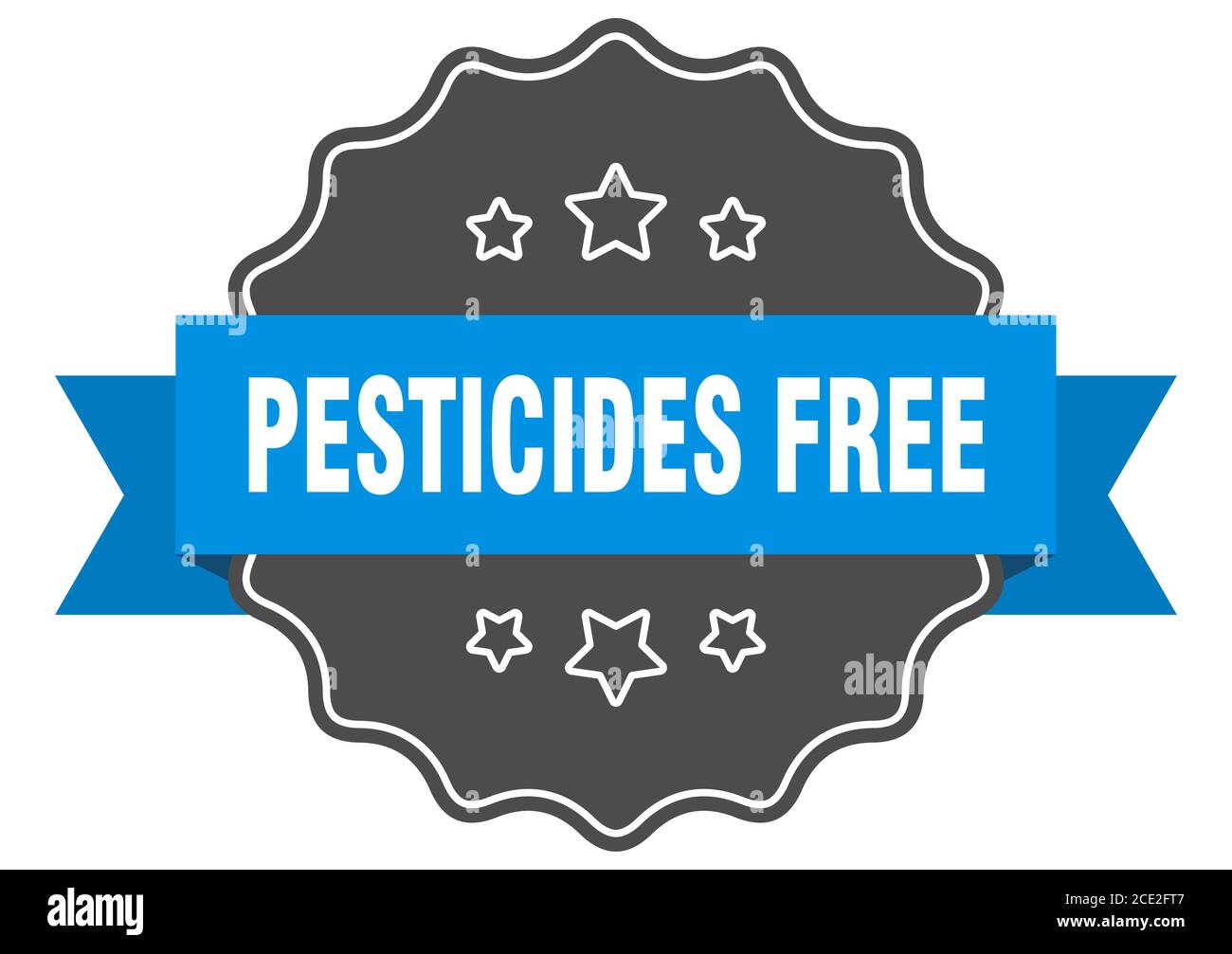 pesticides free label. pesticides free isolated seal. Retro sticker ...