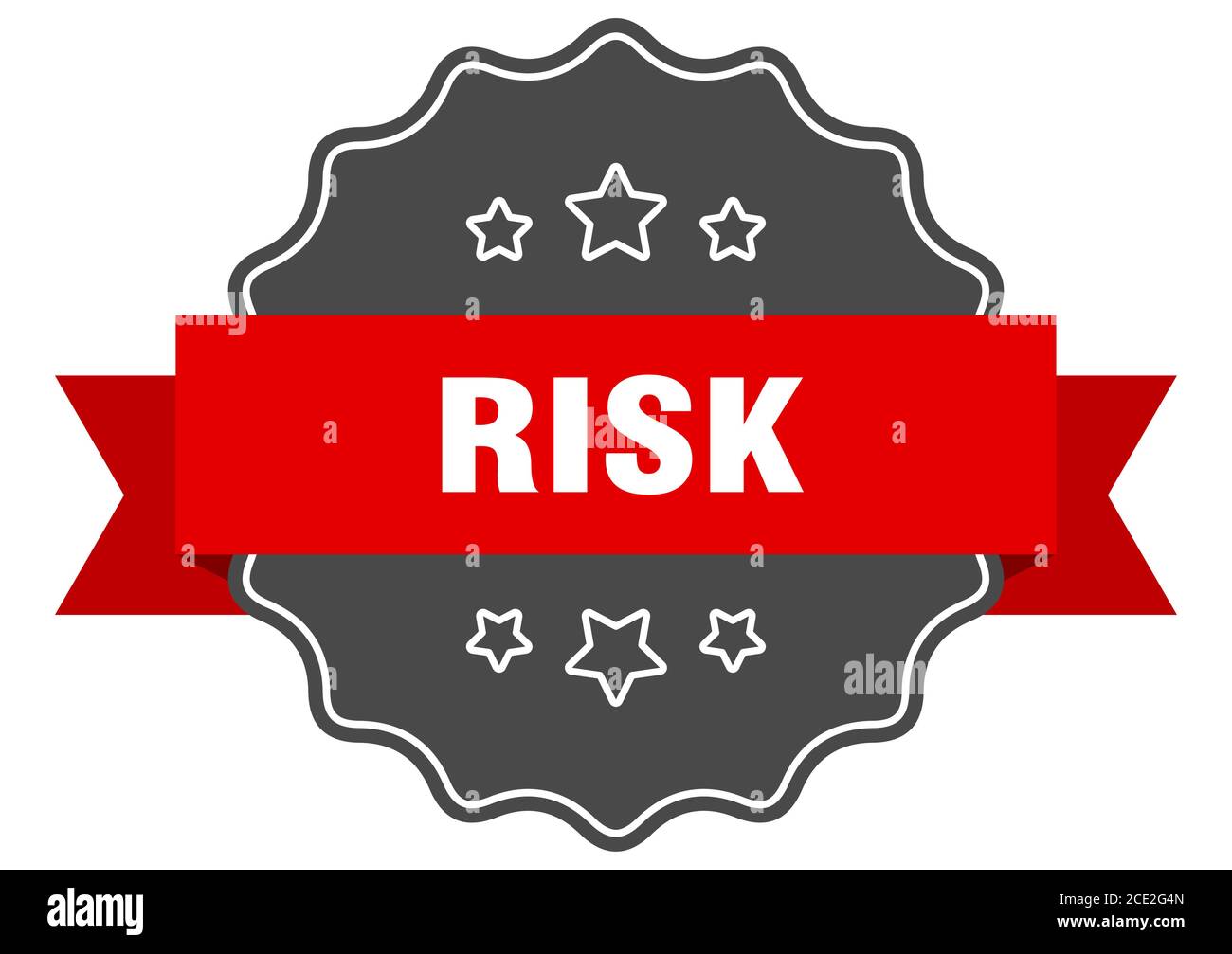 risk label. risk isolated seal. Retro sticker sign Stock Vector Image