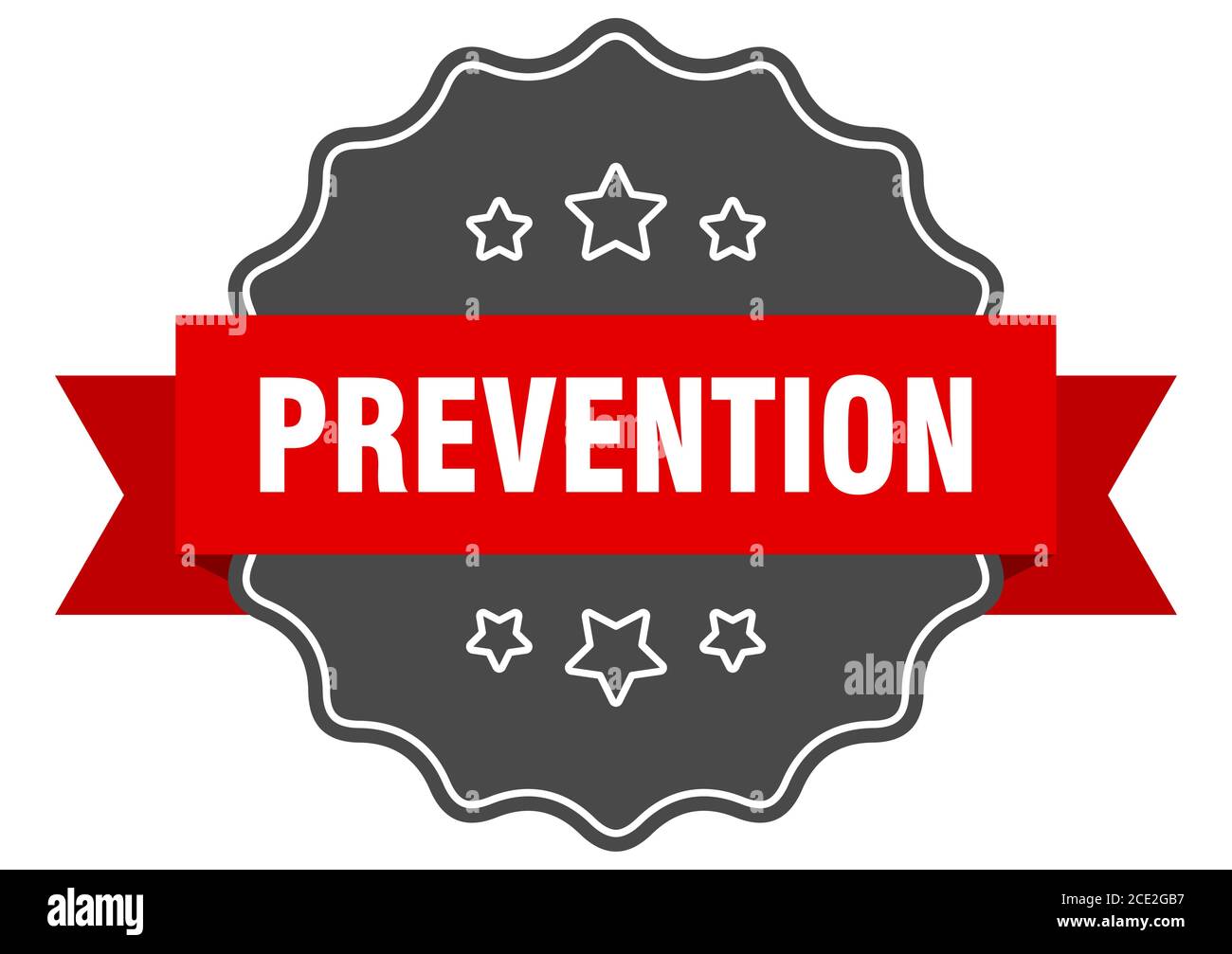 prevention label. prevention isolated seal. Retro sticker sign Stock ...