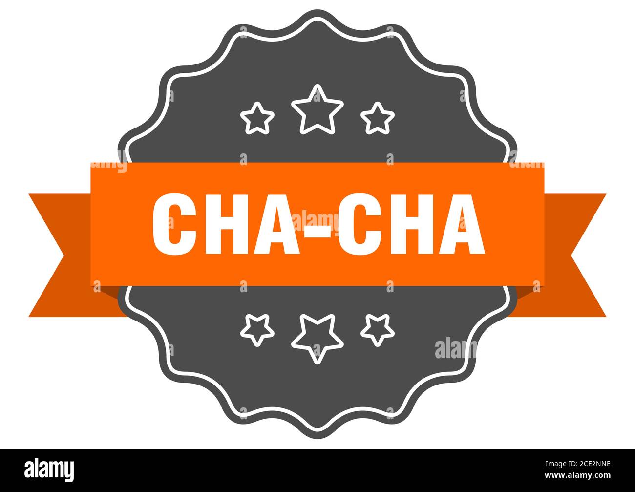 cha-cha label. cha-cha isolated seal. Retro sticker sign Stock Vector ...