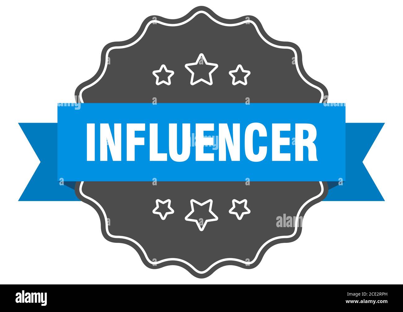 influencer label. influencer isolated seal. Retro sticker sign Stock ...