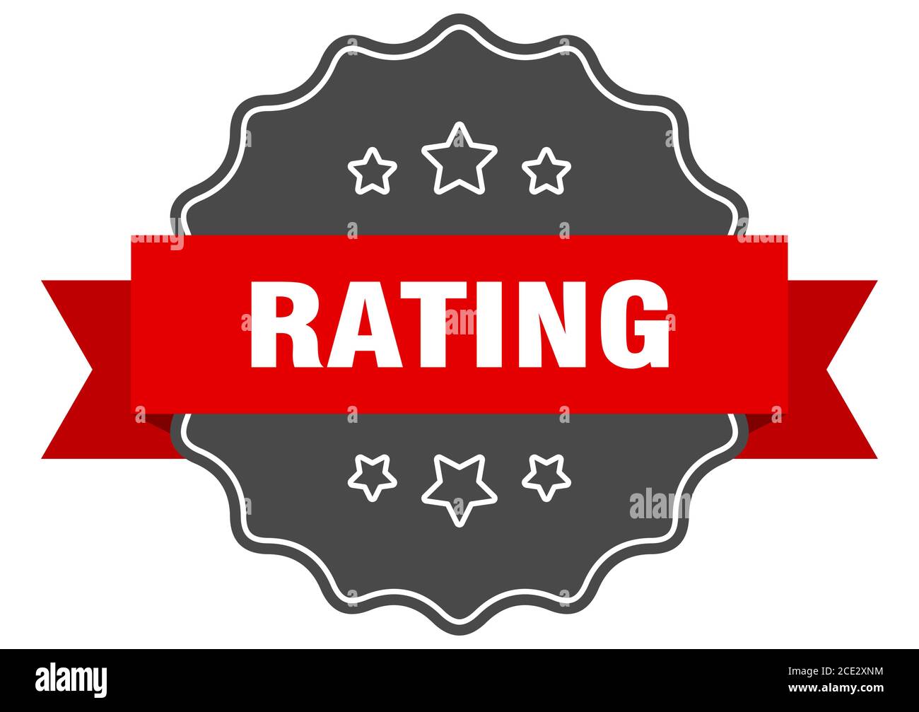 rating label. rating isolated seal. Retro sticker sign Stock Vector