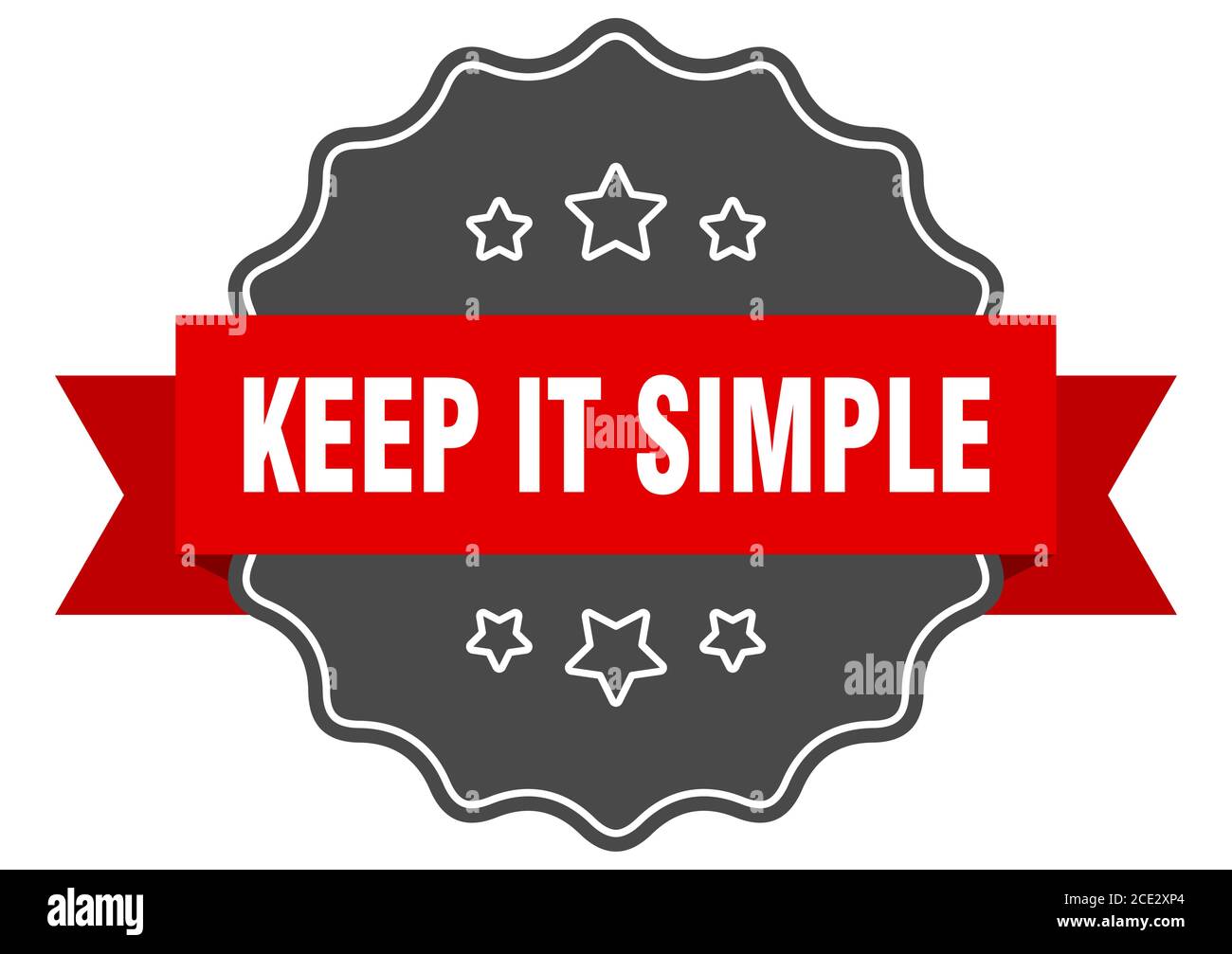 keep it simple label. keep it simple isolated seal. Retro sticker sign ...
