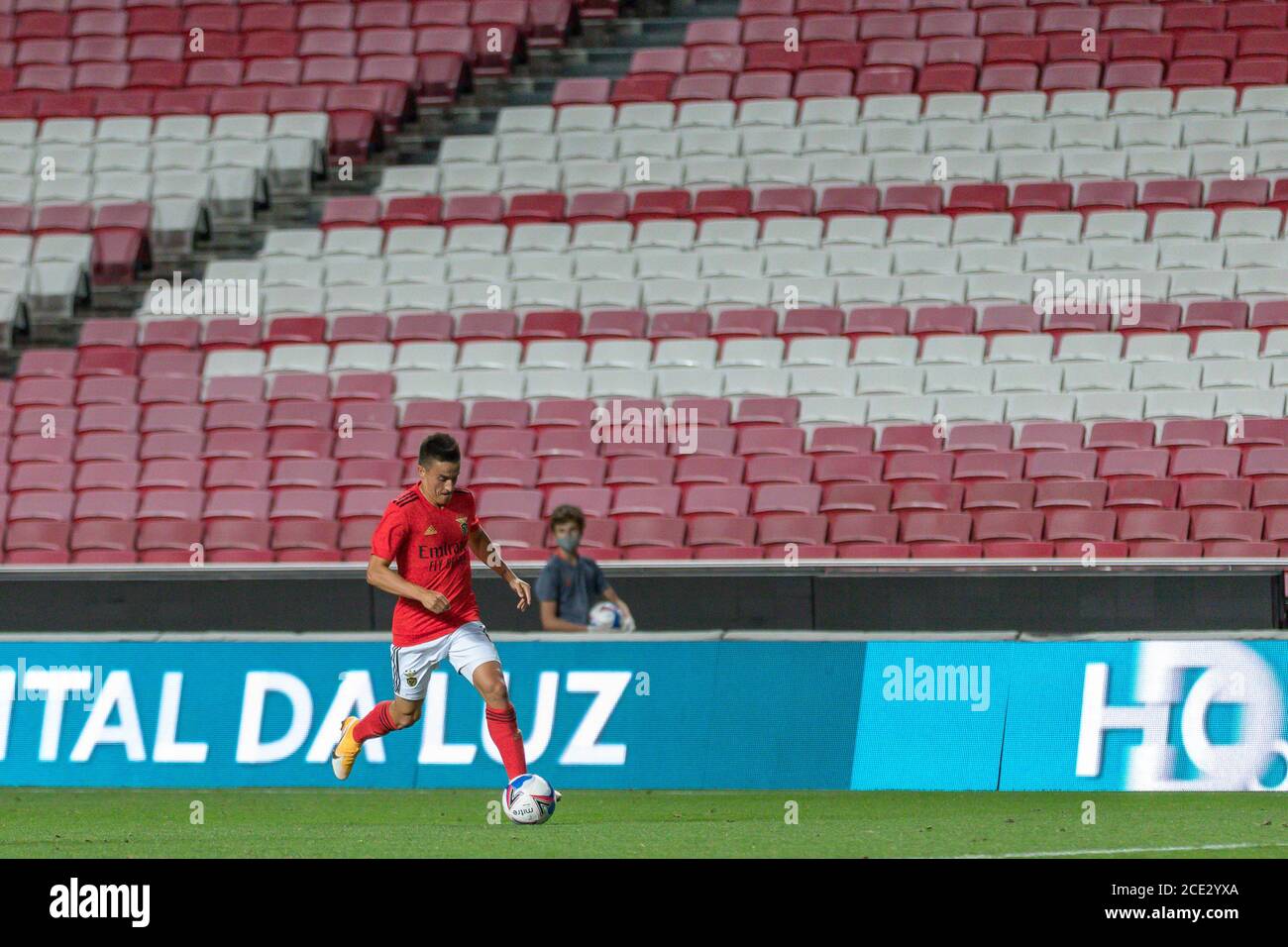 Lisbon, Portugal. August 30, 2020. Lisbon, Portugal. Benfica's midfielder from Argentina Franco Cervi (11) in action during the friendly game between SL Benfica vs AFC Bournemouth © Alexandre de Sousa/Alamy Live News Stock Photo
