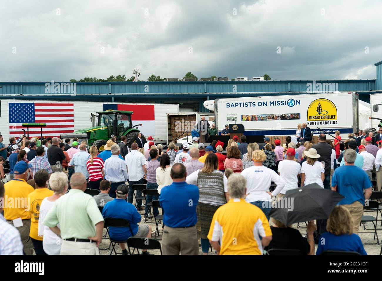 U.S. Secretary of Agriculture Sonny Perdue delivers remarks in support