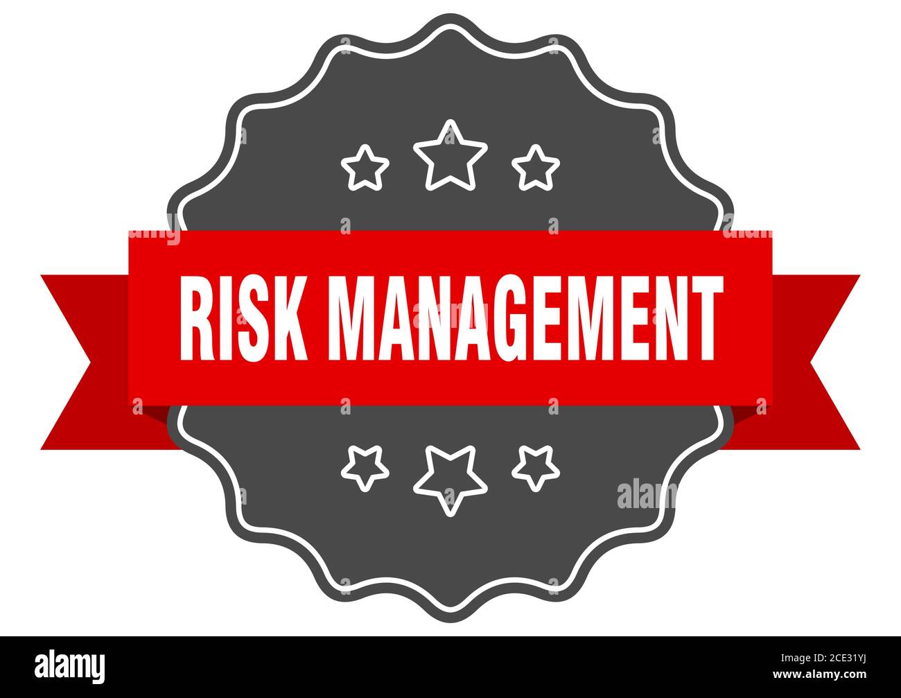 Sticker For Risk risk management label. risk management isolated seal. Retro sticker ...