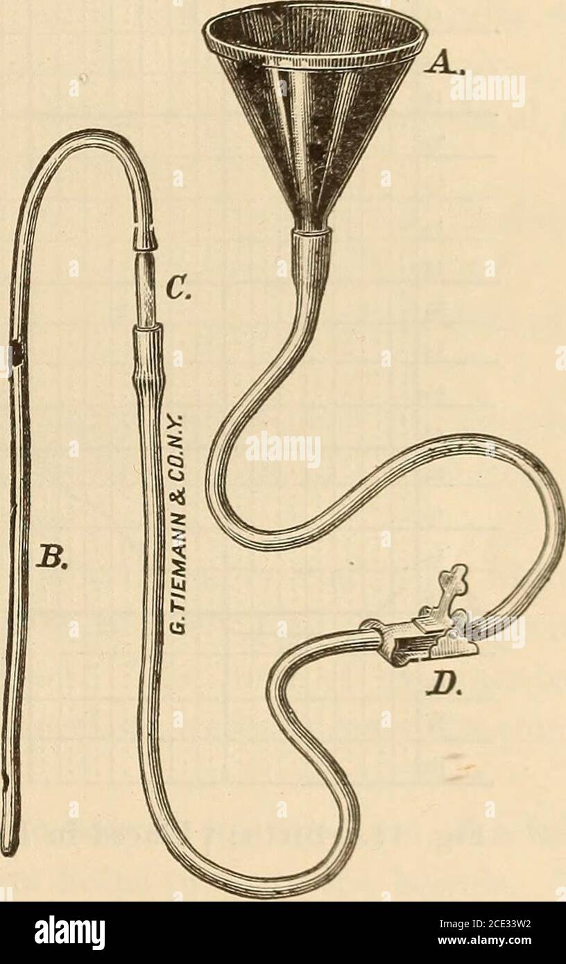 Diseases of infancy and childhood . Fig. 9.—Dr. Brecks Feeder for  Pre-mature Babies. Can be made with a Fig. 10.— {a) Funnel. [h]  Rubbermedicine dropper to wbicli a nipple is Catheter, [