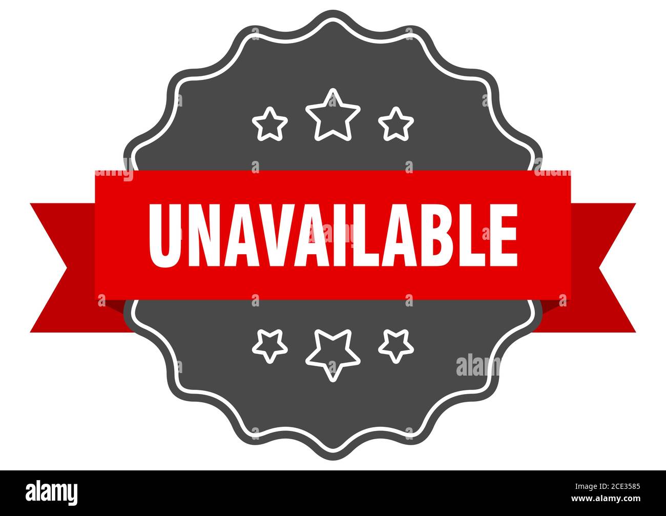 unavailable label. unavailable isolated seal. Retro sticker sign Stock ...