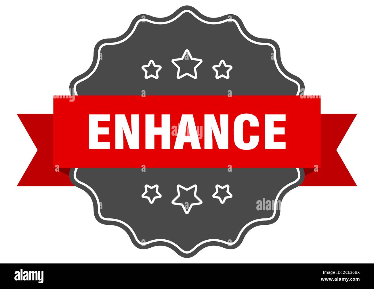 enhance label. enhance isolated seal. Retro sticker sign Stock Vector ...
