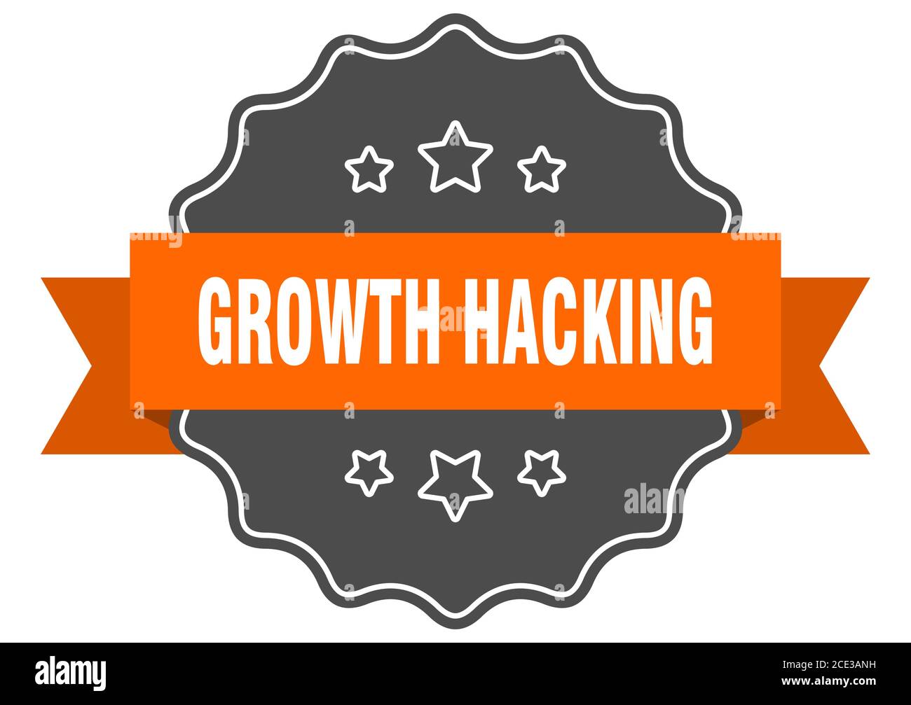 growth hacking label. growth hacking isolated seal. Retro sticker sign ...