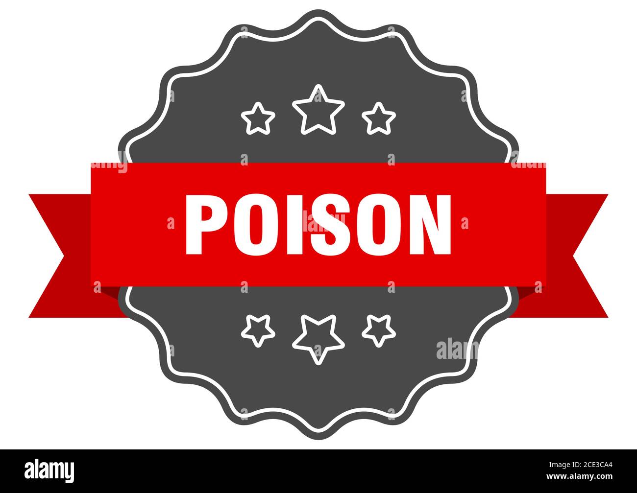 poison label. poison isolated seal. Retro sticker sign Stock Vector