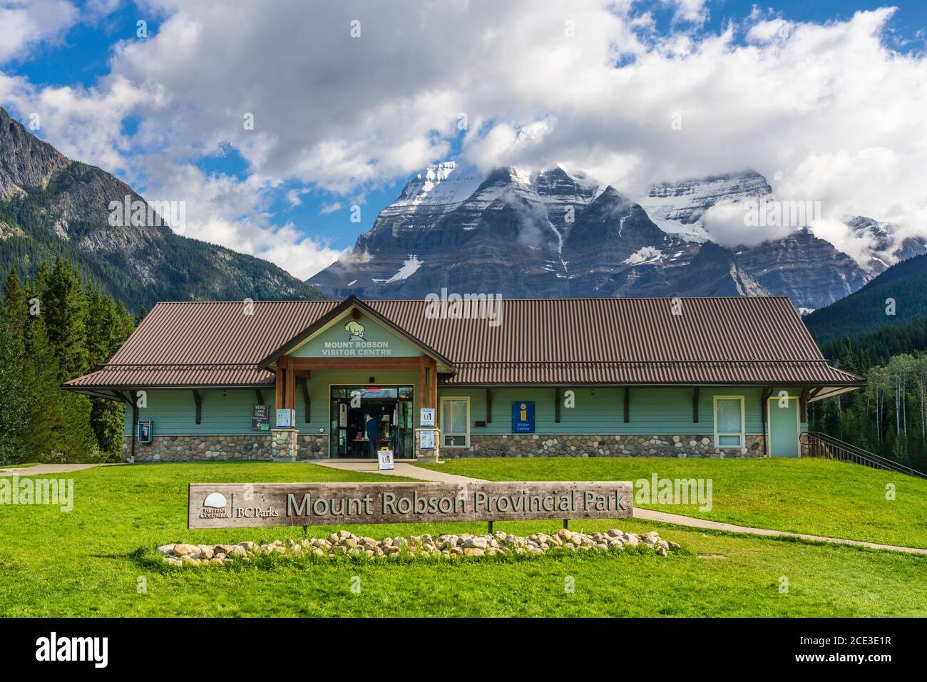 The Mount Robson visitors center in Mount Robson Provincial Park